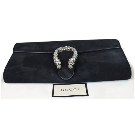 gucci dionysus black velvet clutch